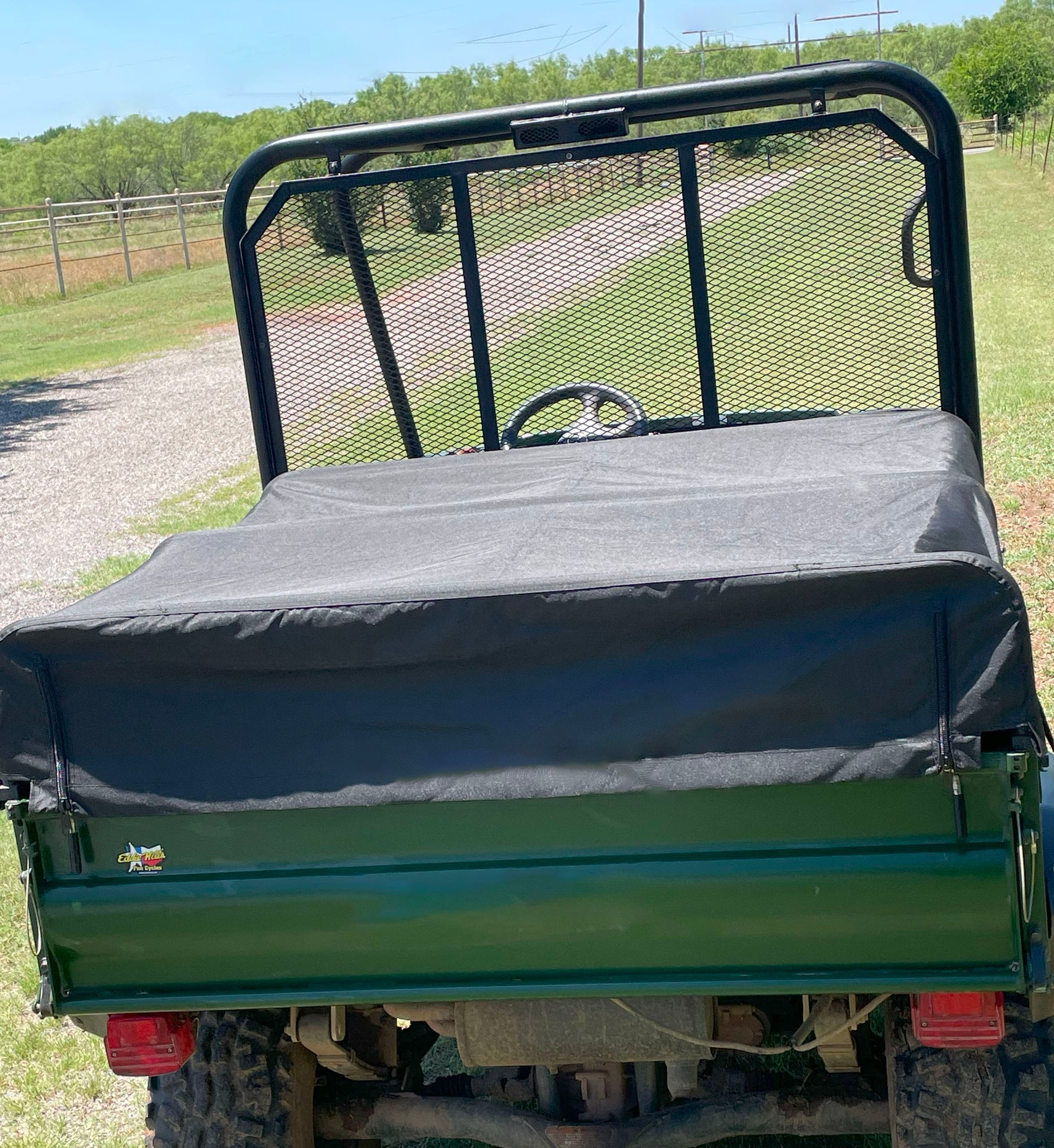 Short UTV Bed Cover - Black for Kawasaki Mule Cover
