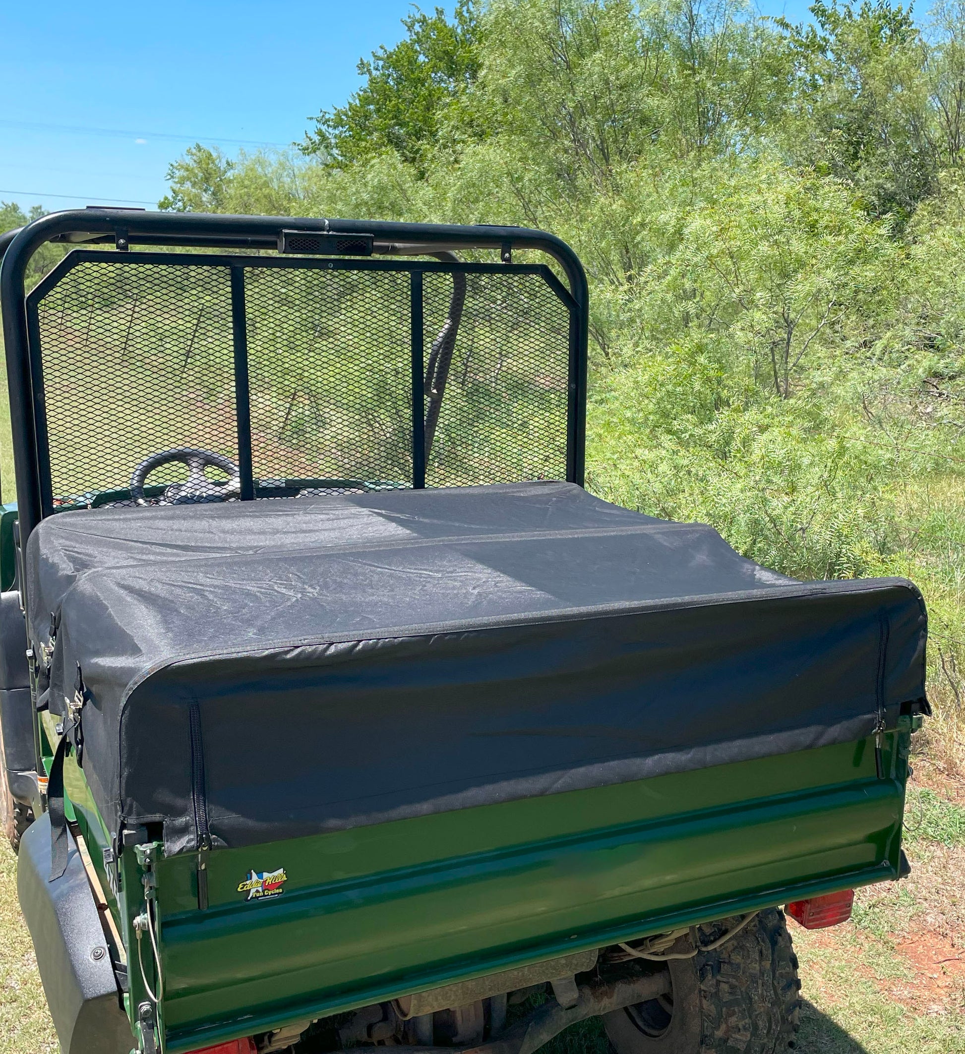 Short UTV Bed Cover - Black for Kawasaki Mule Cover